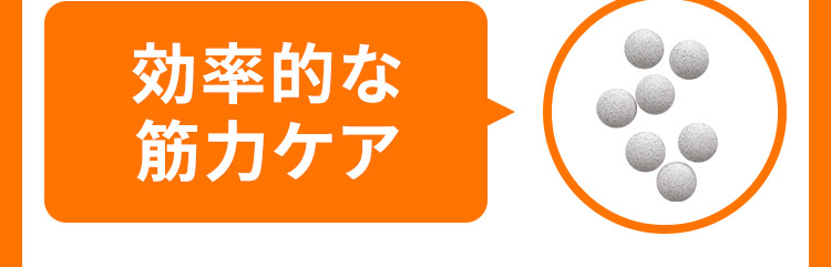 効率的な筋力ケア
