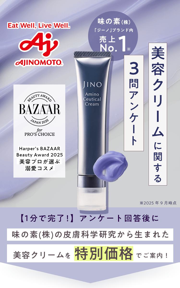 美容クリームに関する３問アンケート