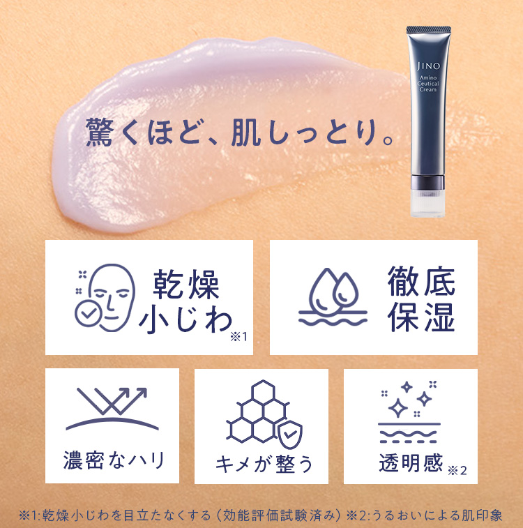 驚くほど、肌しっとり。