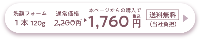 洗顔フォーム 1本120g 通常2,200円▶︎本ページからの購入で1,760円税込 送料無料 (当社負担)