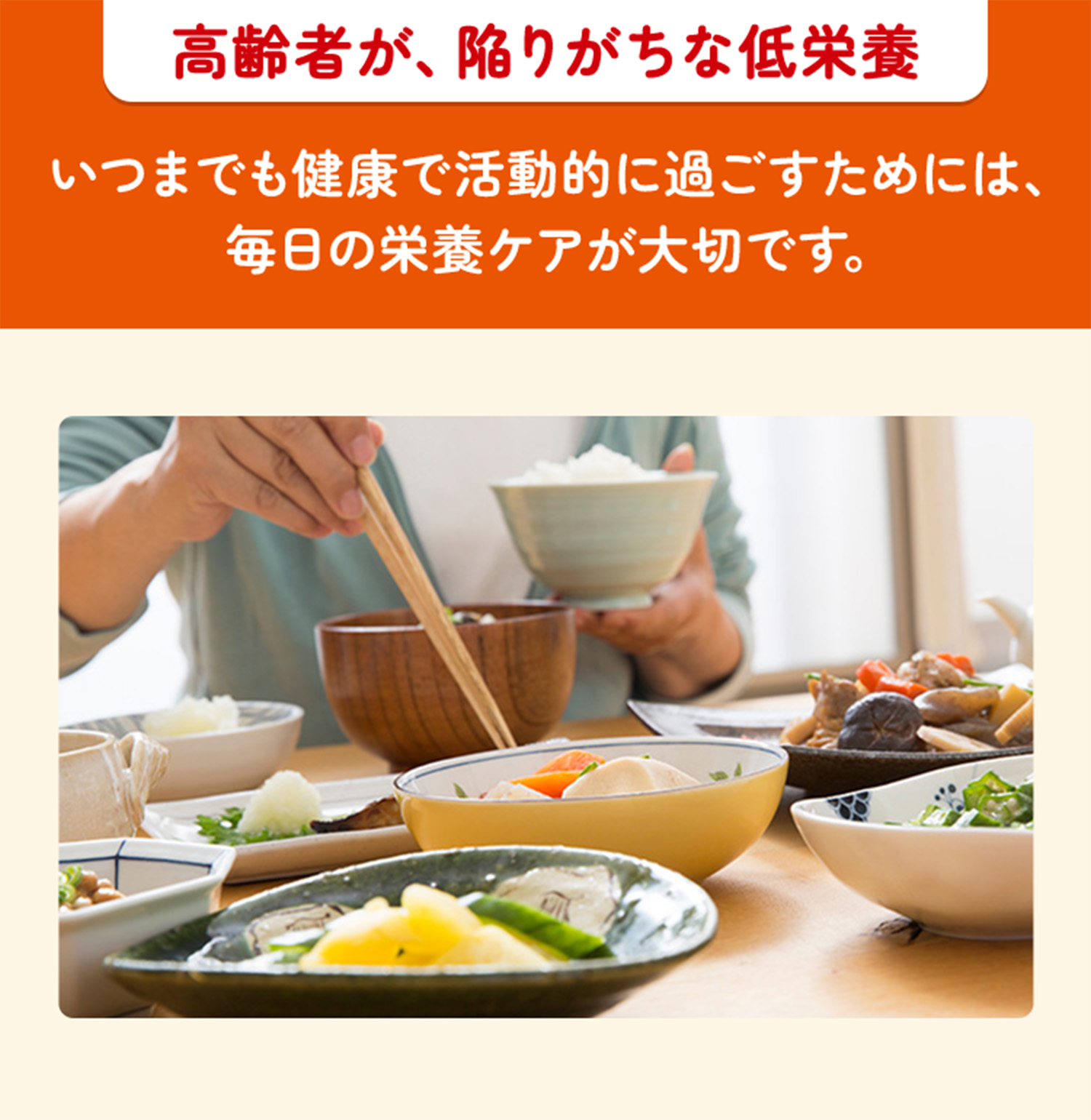 高齢者が、陥りがちな低栄養