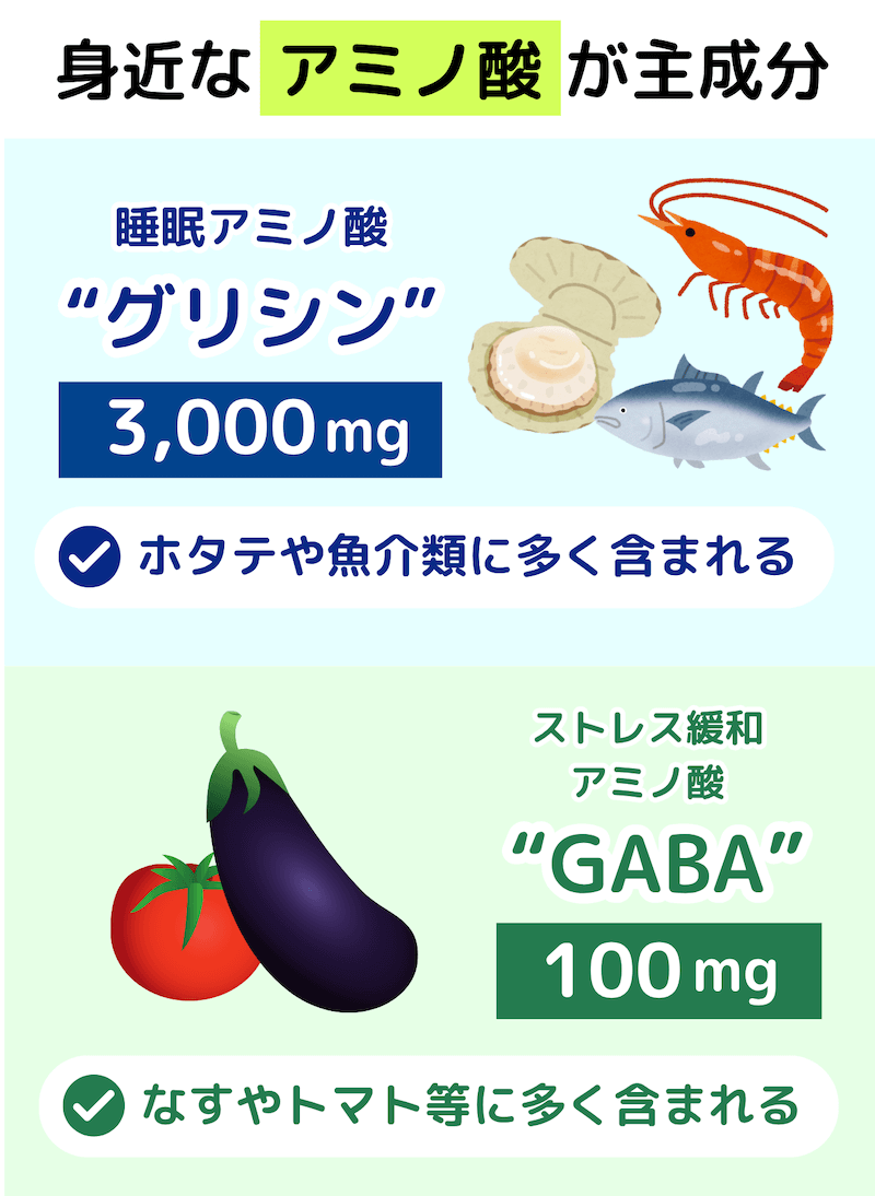 身近なアミノ酸が主成分