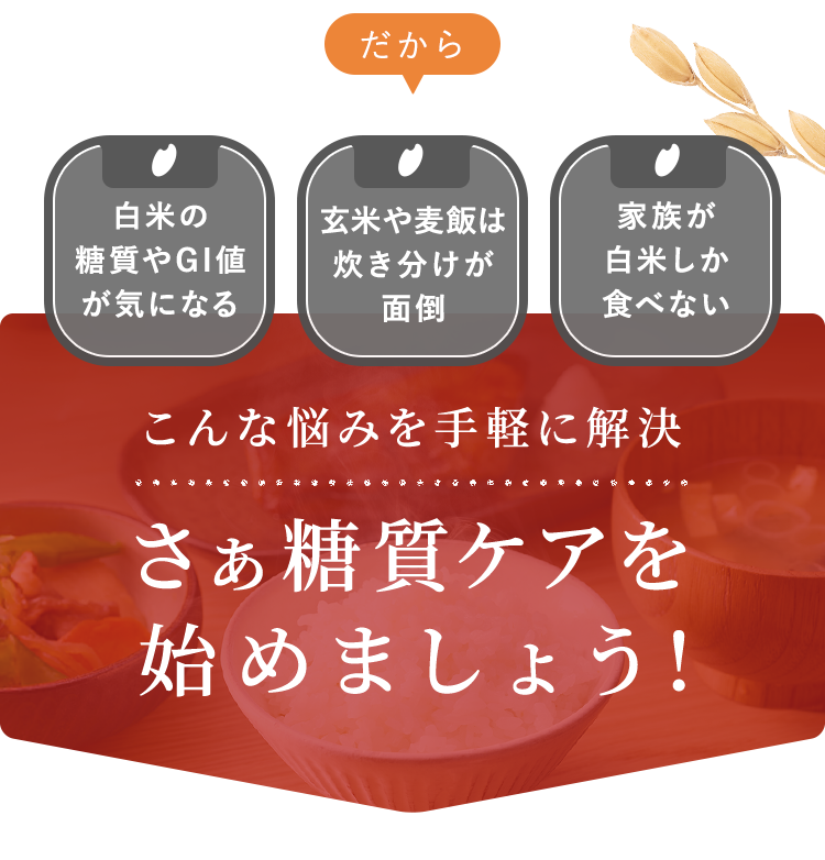 さぁ糖質ケアを始めましょう!