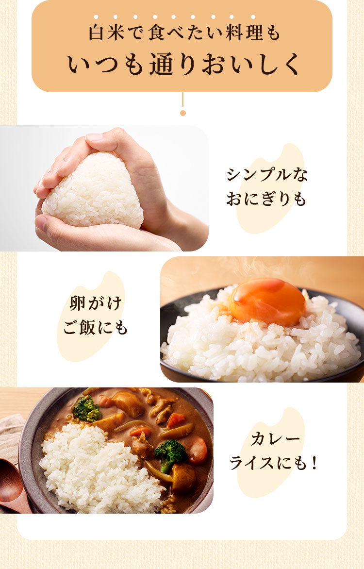 白米で食べたい料理もいつも通りおいしく