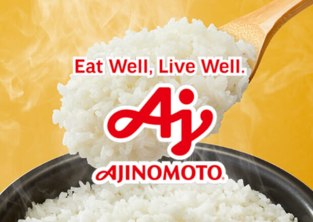 白米と味の素(株)ロゴ