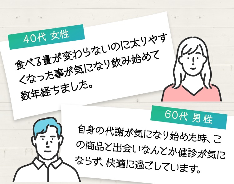 40代女性 60代男性