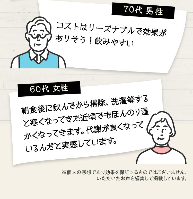 70代男性 60代女性